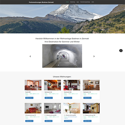 Ferienwohnungen Bodmen Zermatt